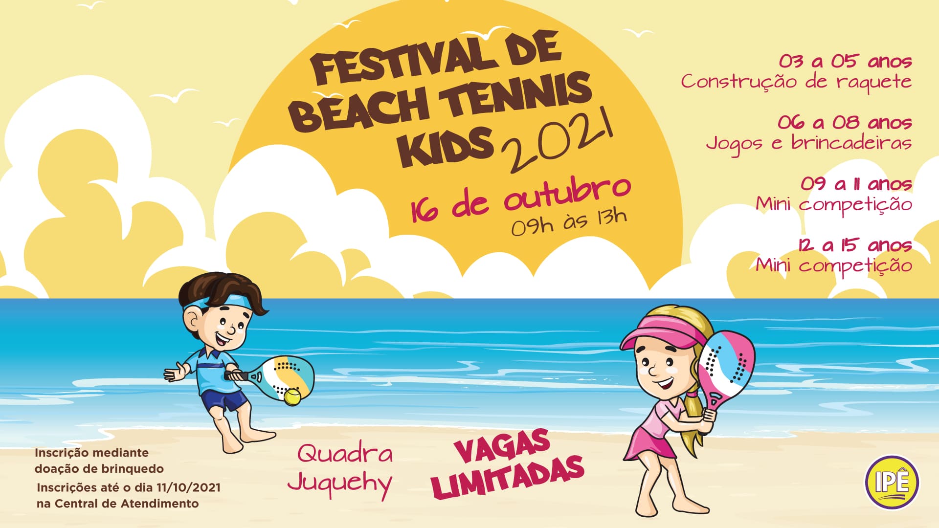 Beach Tennis é uma das atrações que movimentam o festival Na Praia