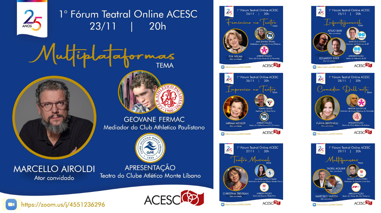 1º Fórum de Teatro Online ACESC